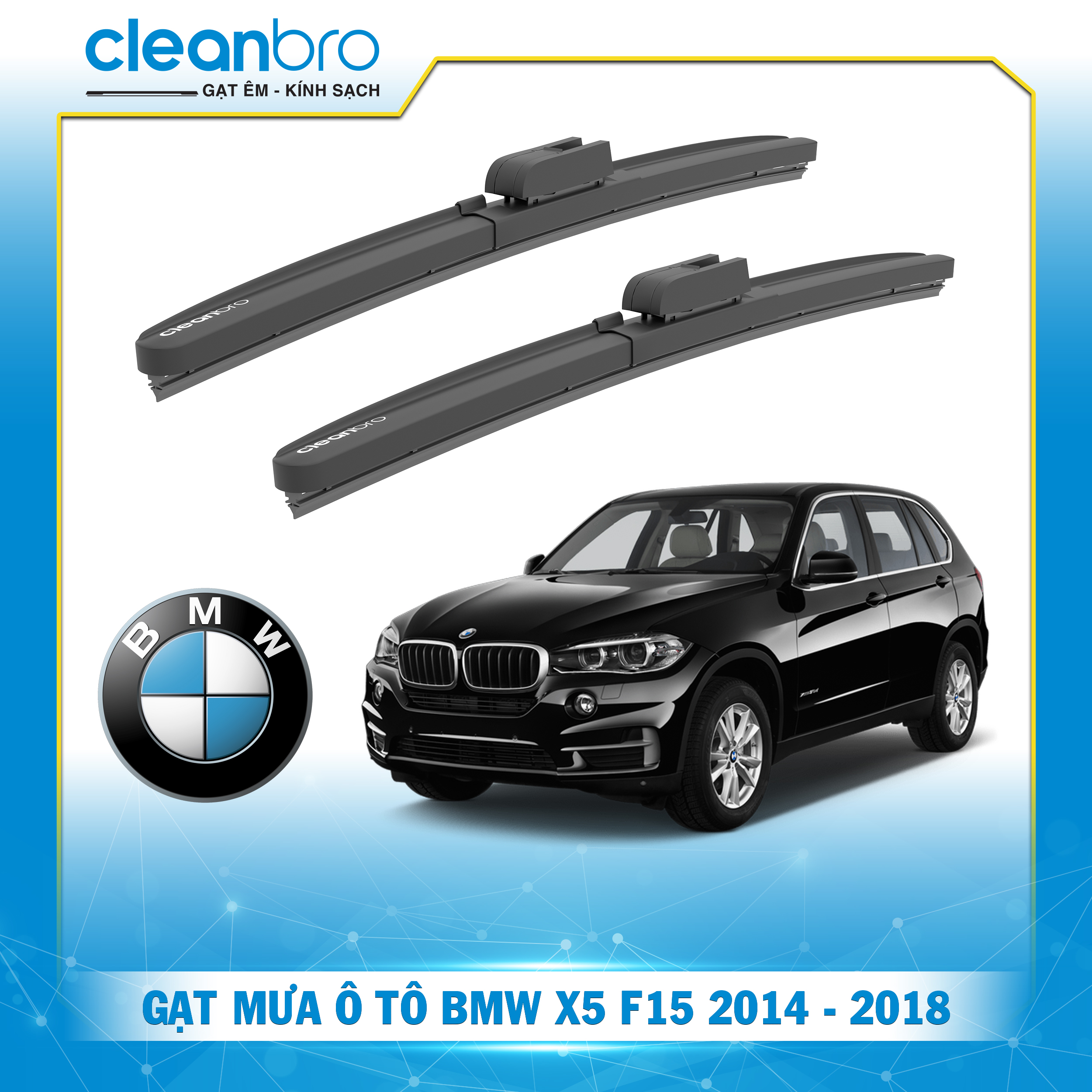 Gạt mưa ô tô hiệu ứng lá sen BMW X5 F15 [2014-2018]